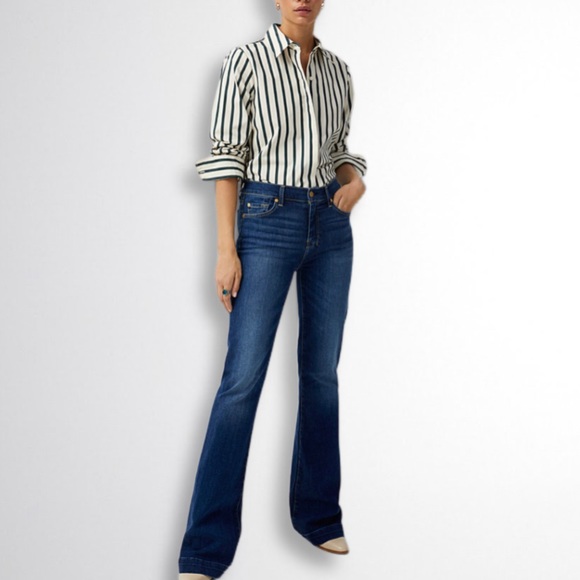 7 For All Mankind Denim - 7 for All Mankind Dojo Flared Jeans Sz. 27